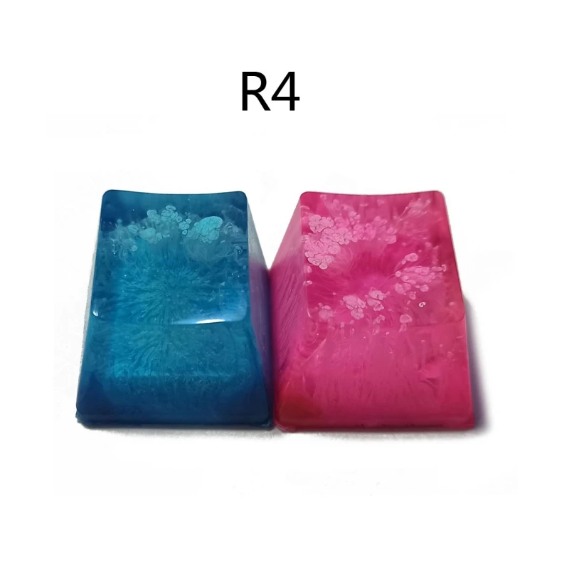 

Handmade Customized OEM R4 Profile Resin Keycap Keyboard RGB Snowflake Keycap 1XCB