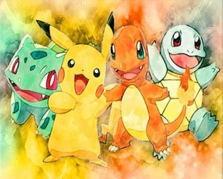 Алмазная живопись 5D своими руками квадратная вышивка с изображением покемонов