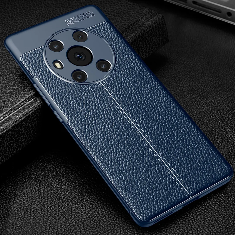 For Cover Honor Magic 3 Case For Honor Magic 3 Capas Shockproof Armor Phone Back Soft TPU Leather Cover For Honor Magic 3 Fundas