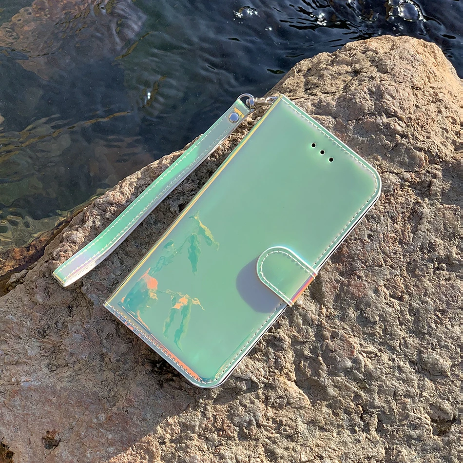 Роскошный зеркальный флип-чехол с подставкой для Samsung Galaxy A01 Core S8 S9 S10e S10 Plus A10s S21 A10