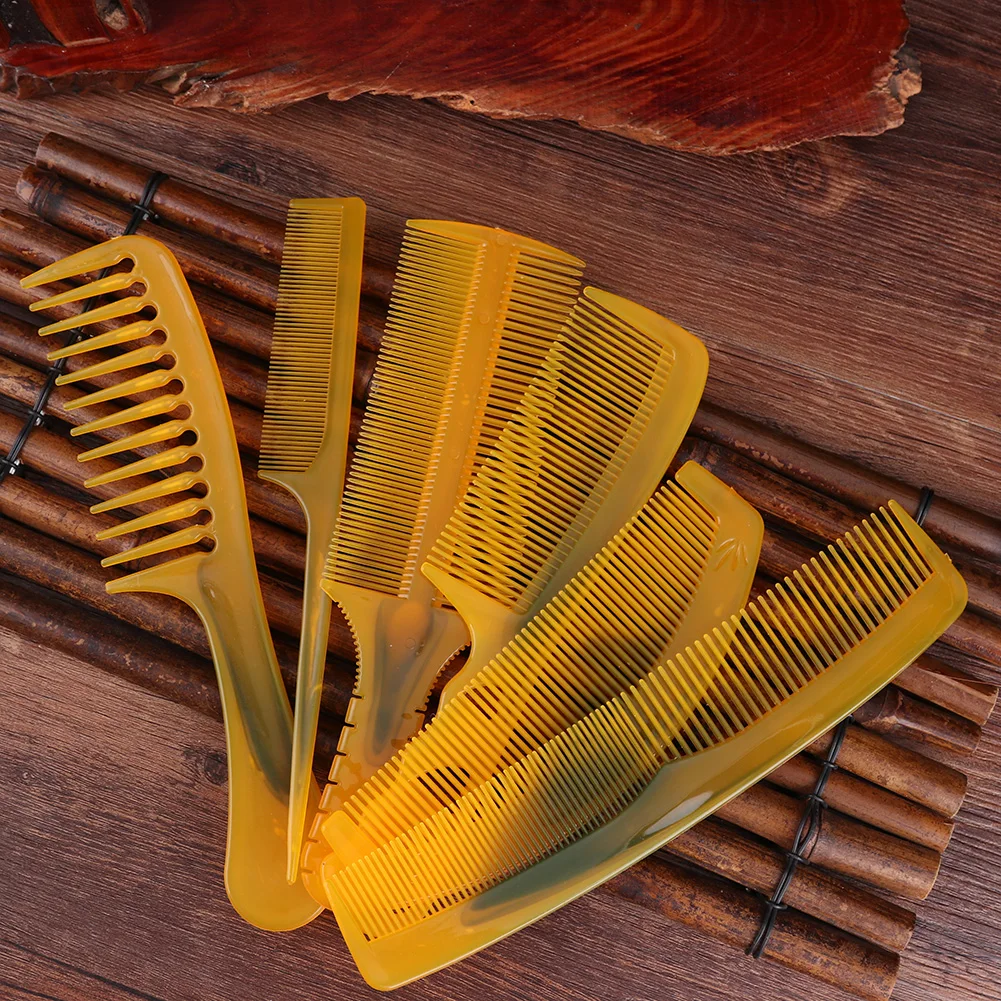 Натуральная полимерная Расческа с длинной ручкой Антистатическая щетка для