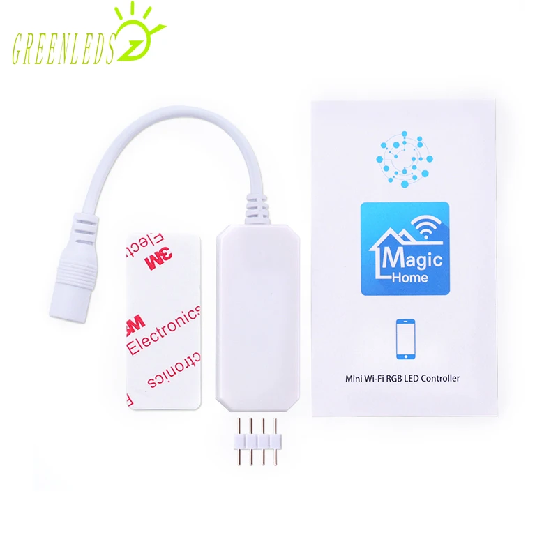 

LED RGB Color Mini WIFI Music Controller JM-MW-RGB DC5-28V 12A WIFI Controller