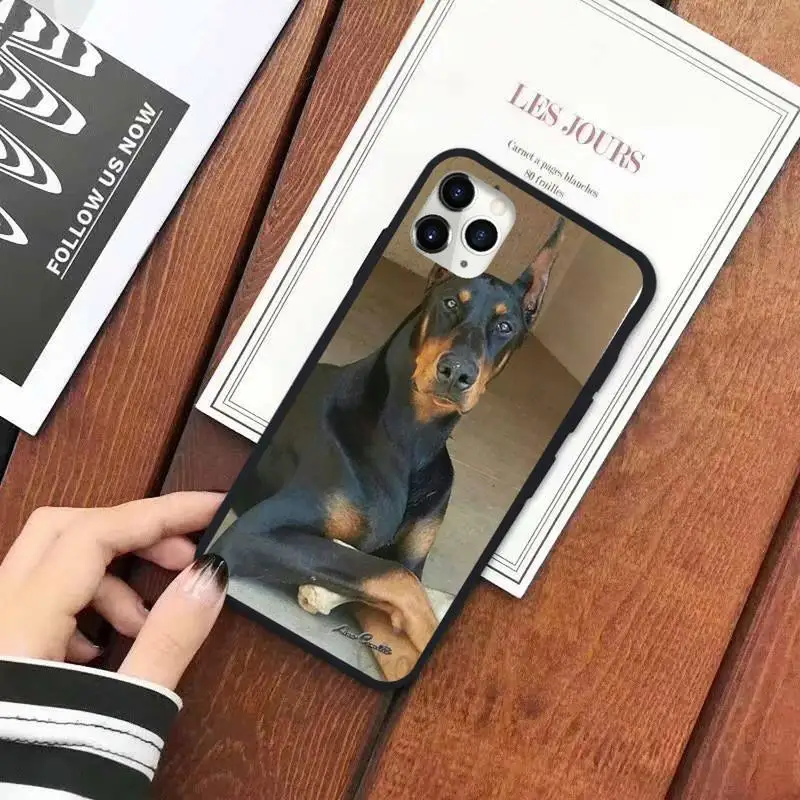 

Dachshund Dog Doberman ferocious Phone Case for iPhone 11 12 pro XS MAX 8 7 6 6S Plus X 5S SE 2020 XR