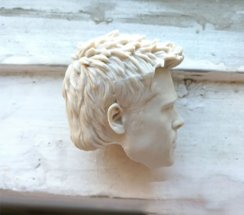 Неокрашенная 1/6 голова Брэда Питта лепка резьба модель подходит для 12 дюймов