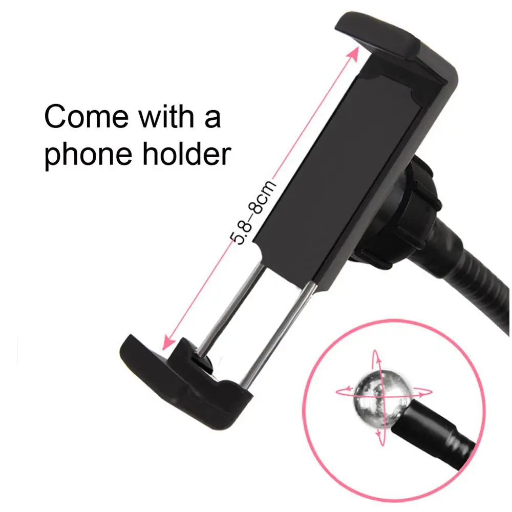 

Folding Clip-type LED Tattoo Ring Fill Light Bracket Lamps Adjustable Selfie Live Shooting Household Multifunctional Nail Lamps