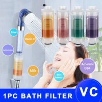newly 1 pcs vitamin c shower filter aroma shower heads filter healthier skin hair care va88