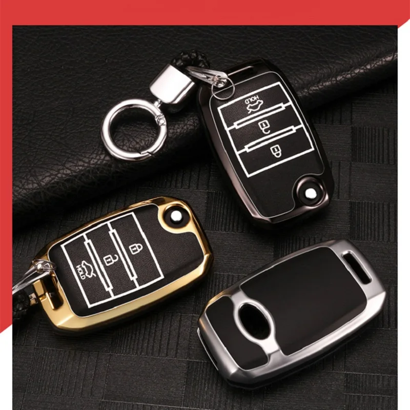 Новинка прочный светящийся чехол для автомобильных ключей из цинкового сплава Kia
