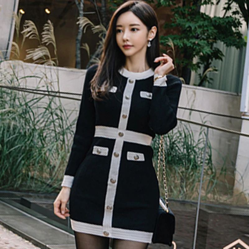 Женское винтажное платье карандаш H Han Queen Элегантное однобортное облегающее