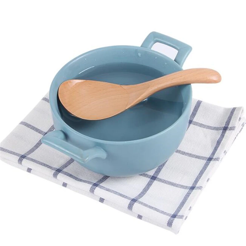 Натуральная деревянная кухонная ложка посуда инструмент суповая каша чайная для