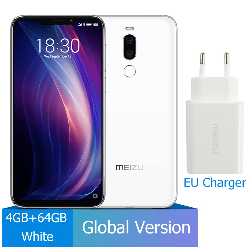 4G 64G White Meizu X8, 4 ГБ, 64 ГБ, глобальная версия, Смартфон Snapdragon 710, четыре ядра, мобильный телефон, фронтальная камера 20 МП, отпечаток пальца - Цвет: 4G 64G White
