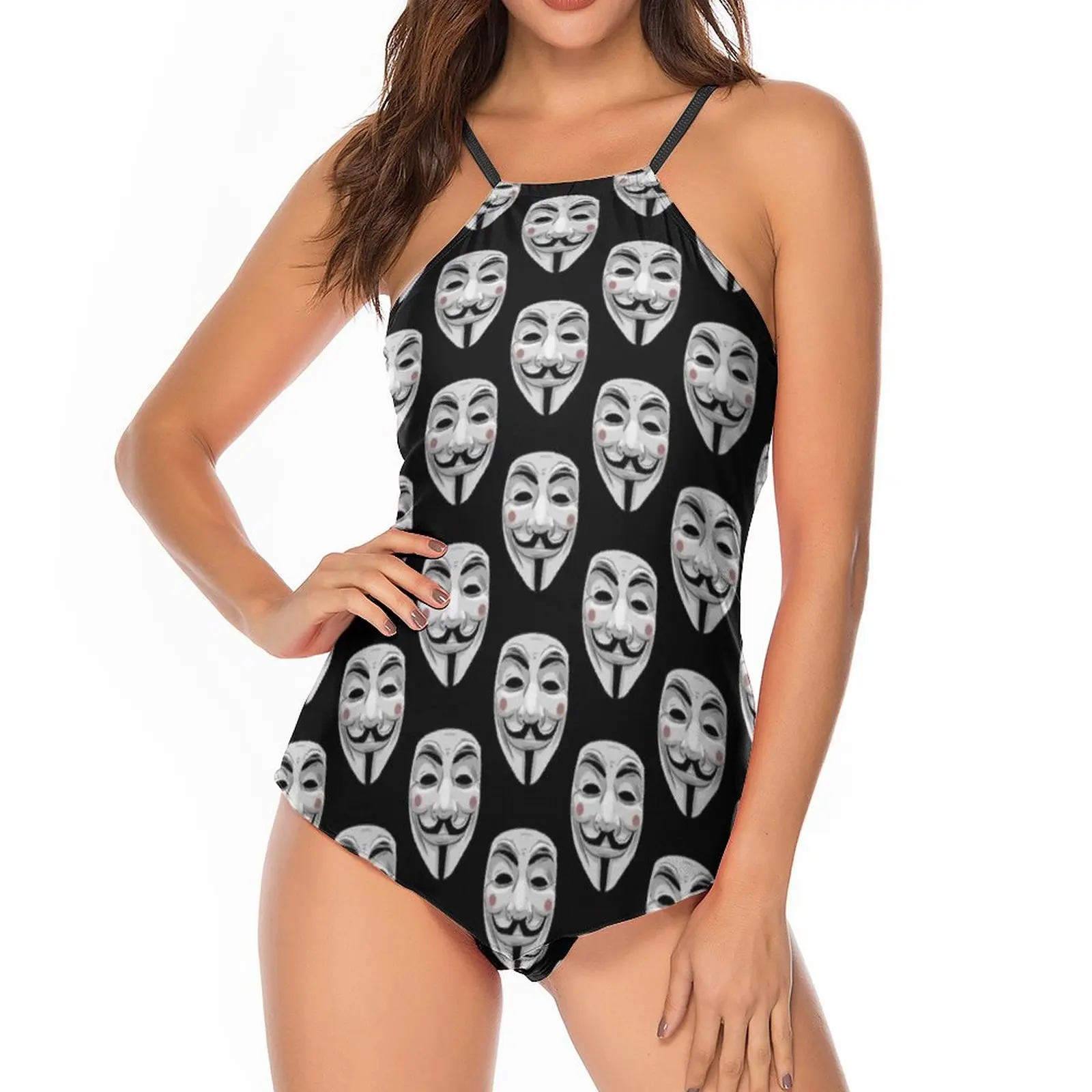 Купальник-танкини Гая Фокс купальник с высокими штанинами популярный для