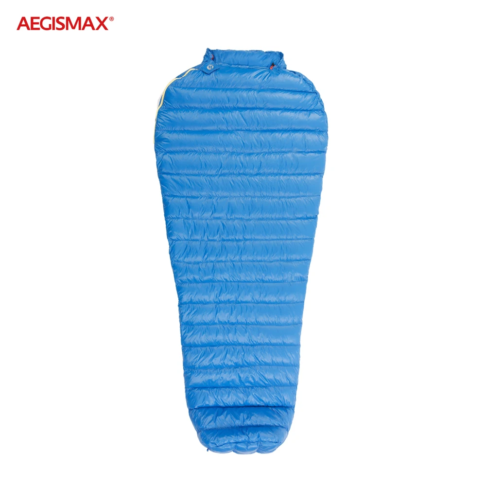 AEGISMAX M2 FP800 гусиный пух спальный мешок 36℉~ 45℉ Сверхлегкий Открытый Мумия сплайсинга Тип кемпинг теплый спальный мешок ветрозащитный