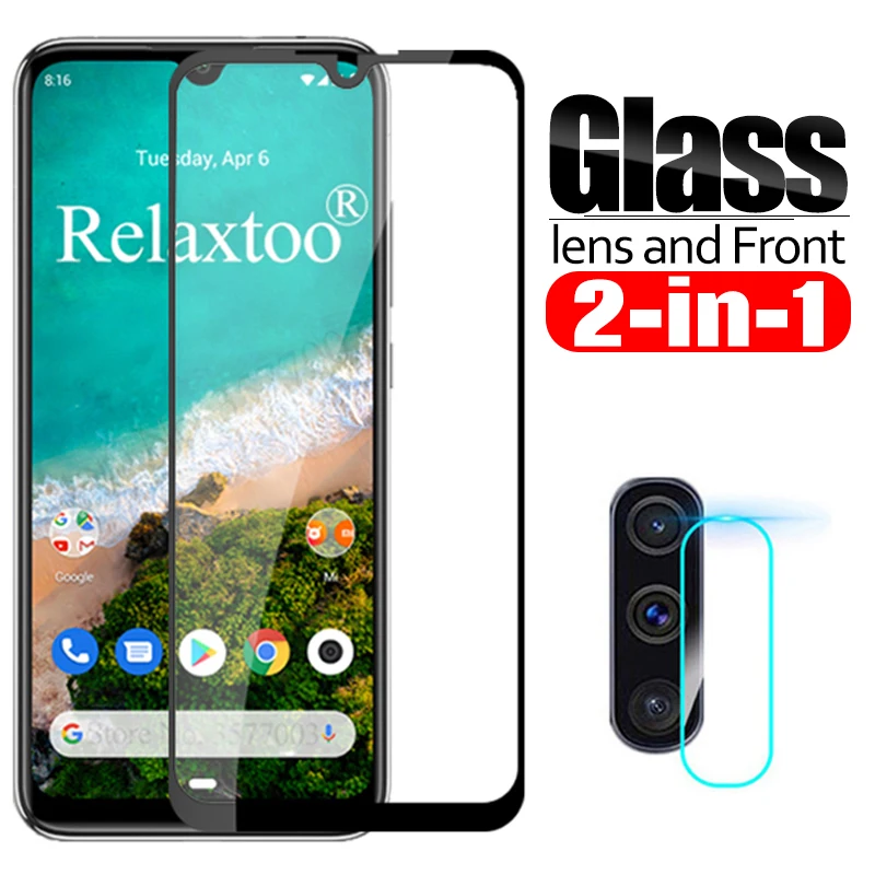 2 в 1 Защитное стекло для объектива камеры xiaomi mi a3|Защитные стёкла и плёнки