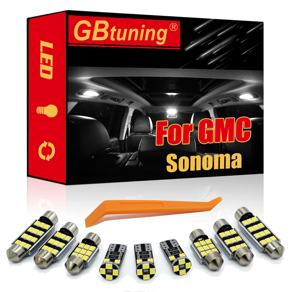 

Комплект светодиодных ламп для светильник освещения для GMC Sonoma 1982-2004, Автомобильные светодиодные лампы для чтения карт, Купольные лампы для ...