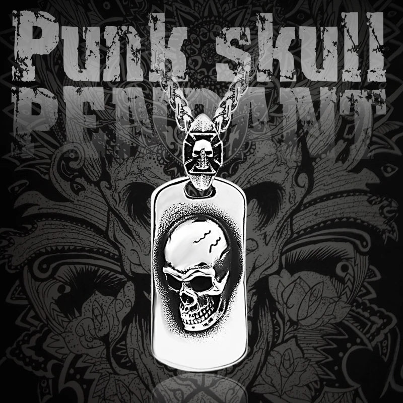 Стальной солдат панк рок Череп кулон ожерелье мода 2019 devill скелет амулет тяжелая
