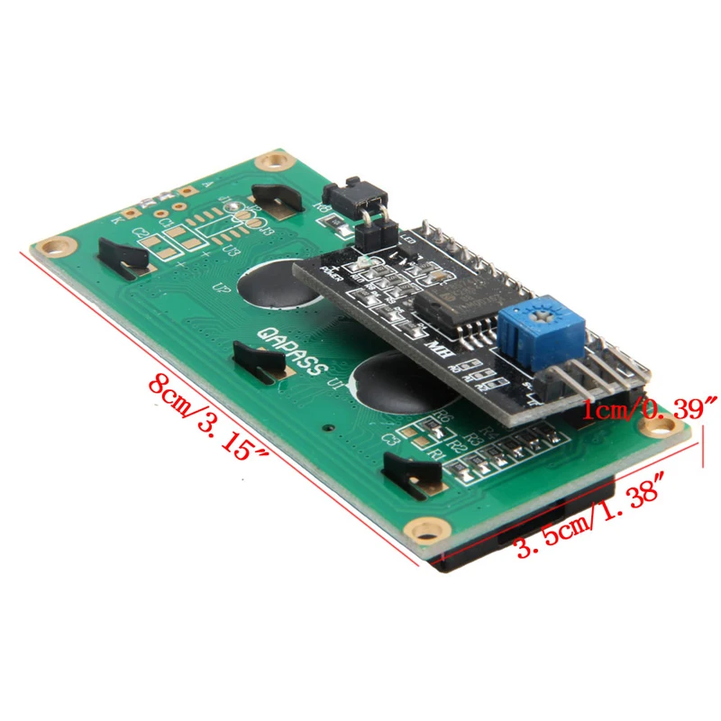 

2021 New LCD Display Module Blue 1602 2A HD44780 For Raspberry PI Hot