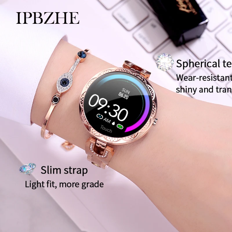 

Ipbzhe Business Smart Watch Women 2021 ECG Blood Oxygen Reloj Inteligente Smartwatch Android Smart Watch For Huawei Xiaomi Phone