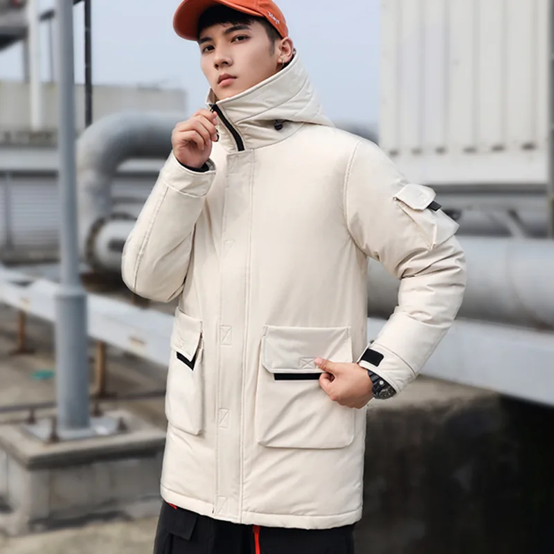 Коллекция 2019 года стильное корейское зимнее пальто мужская куртка в стиле