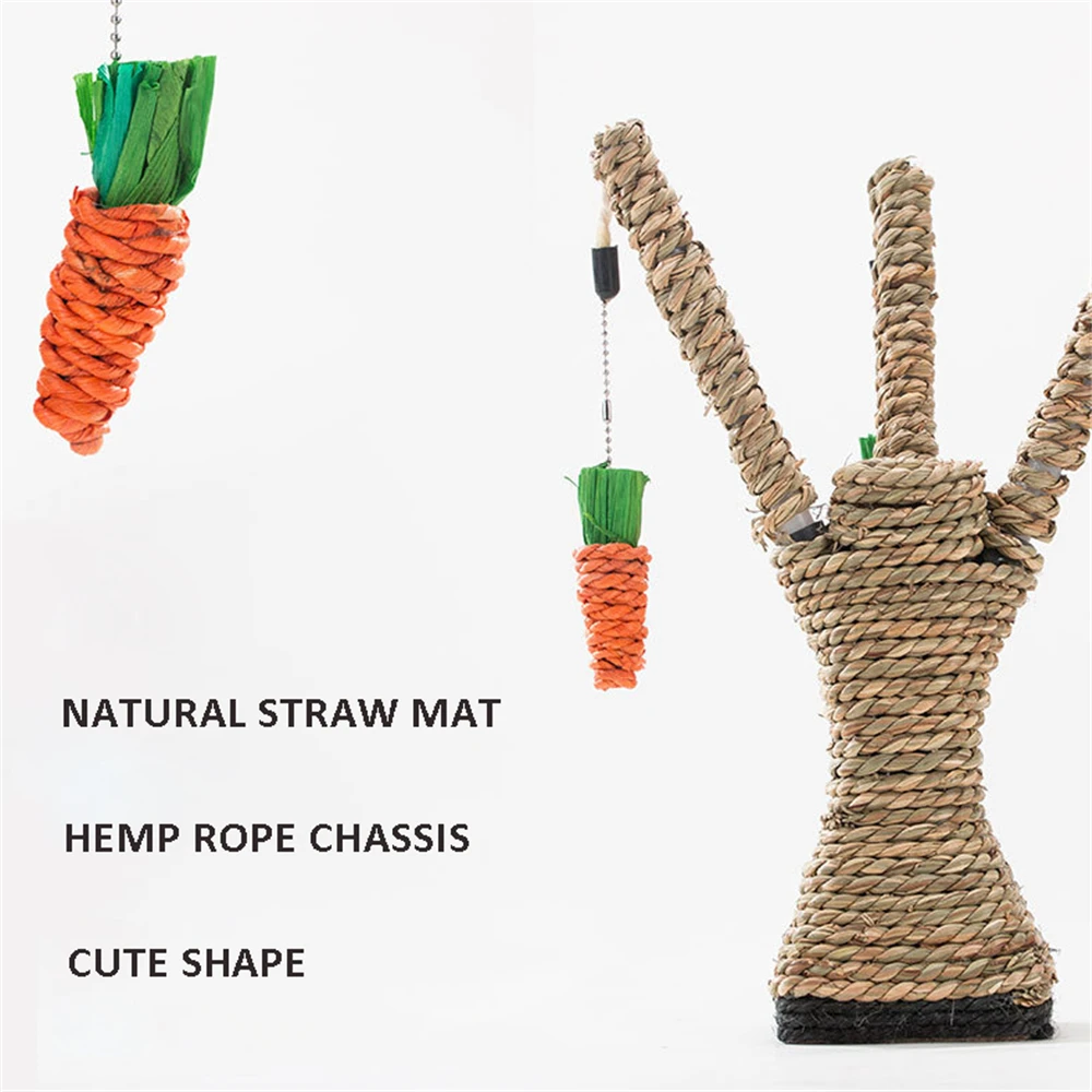 Ручная работа соломенная веревка игрушка для кошки Интерактивная натуральная
