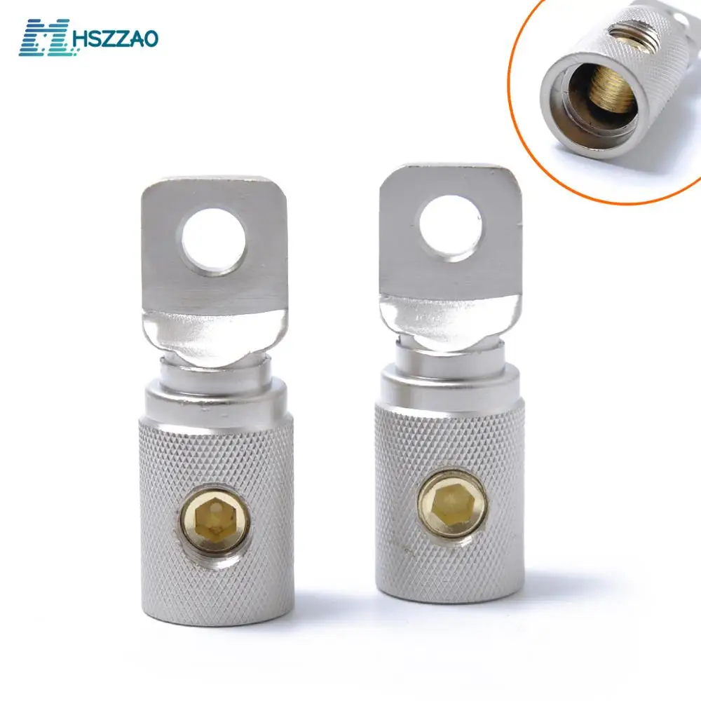 1 пара (2 шт.) никелированное кольцо питания терминал 1/0GA 4GA 8GA манометр Столярный