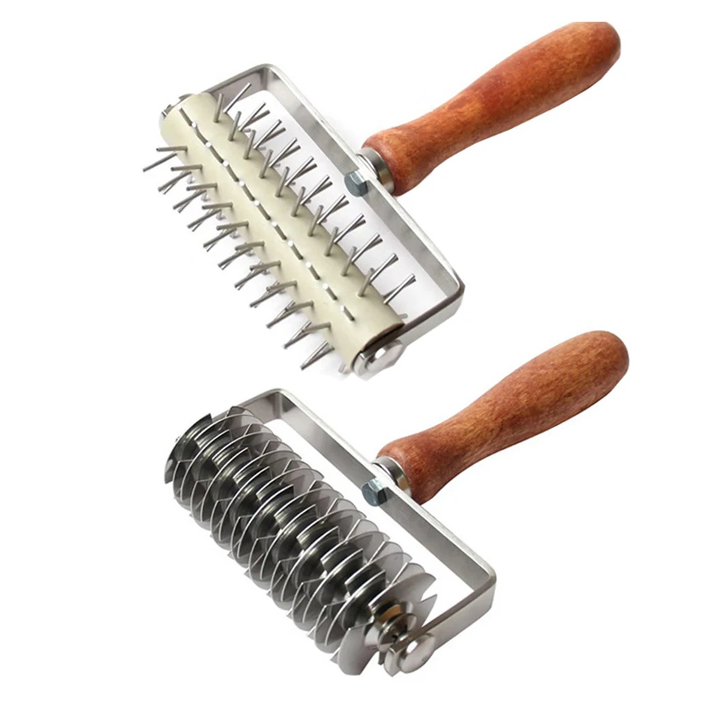 

Pastry Roller Slicer Stainless Steel Dough Roller Cookie Pie Puncher Baking Decoration Kitchen Bakery Tool