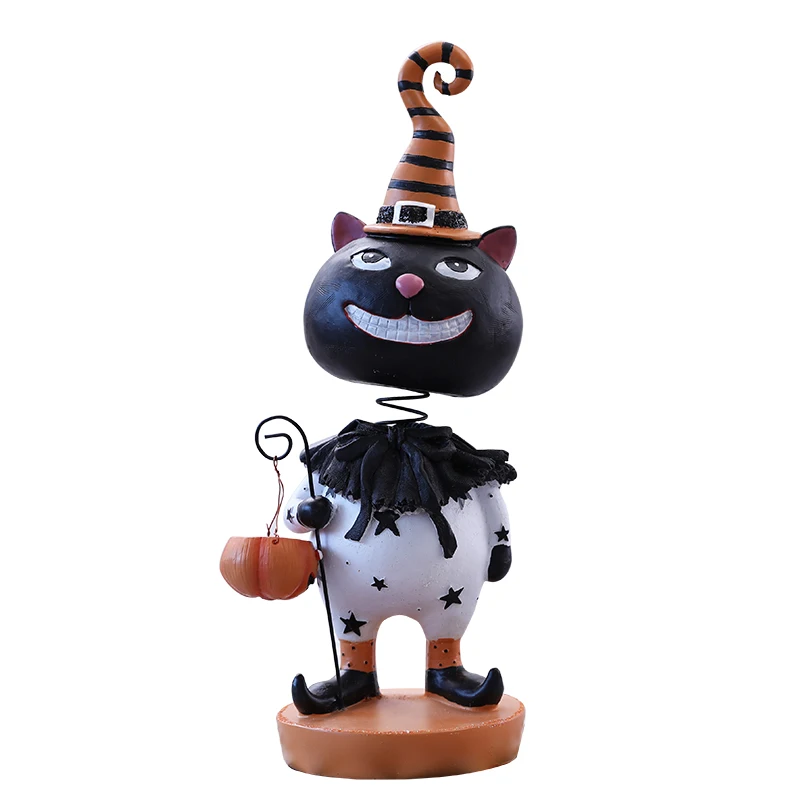 

Halloween Pumpkin Man Spring Head Witch Ghost Haunted House Dress Up Props Creative Window Bar Shop Decoration Ornaments