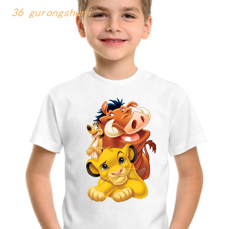 Модная детская футболка для мальчиков Футболка девочек kawaii с рисунком короля