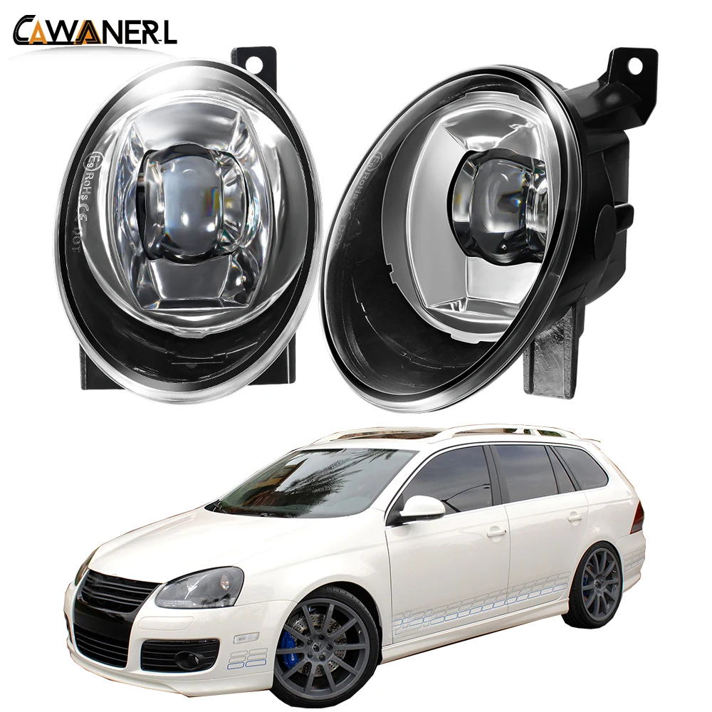 

2 Pieces 30W Fog Light Assembly For Volkswagen VW Jetta Mk6 2010-2014 Car Canbus LED Lens Fog Daytime Running Lamp 6000LM 12V