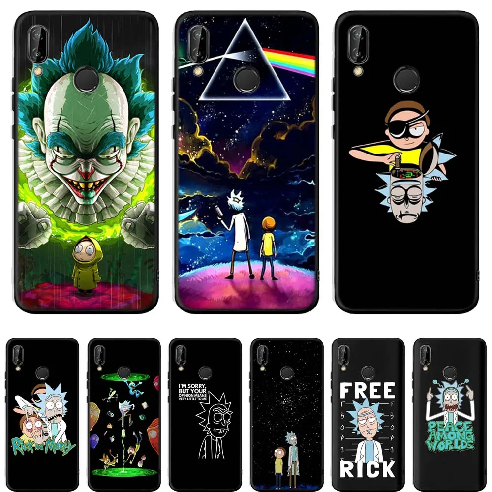 Новый черный чехол Rick and marty для huawei mate 10 20 P8 P9 P10 P20 P30 Lite Plus Pro 2017 чехлы - купить по