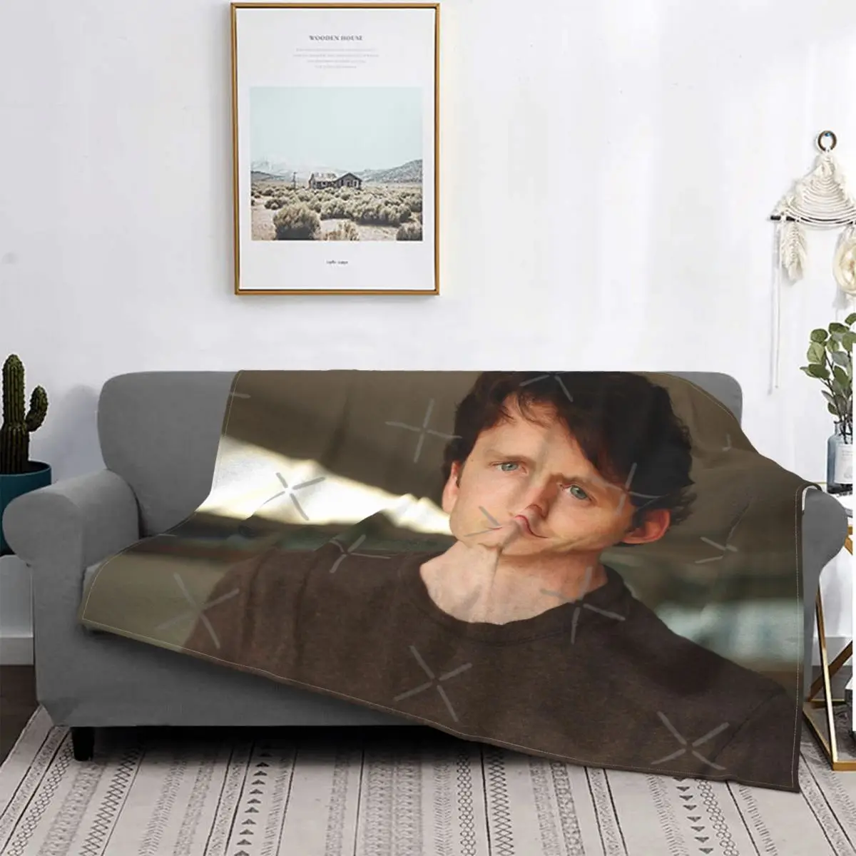 

Роскошное меховое одеяло для дома, в шотландскую клетку