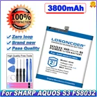 Аккумулятор LOSONCOER HE349 3800 мА  ч для SHARP AQUOS S3 FS8032 мобильный телефон