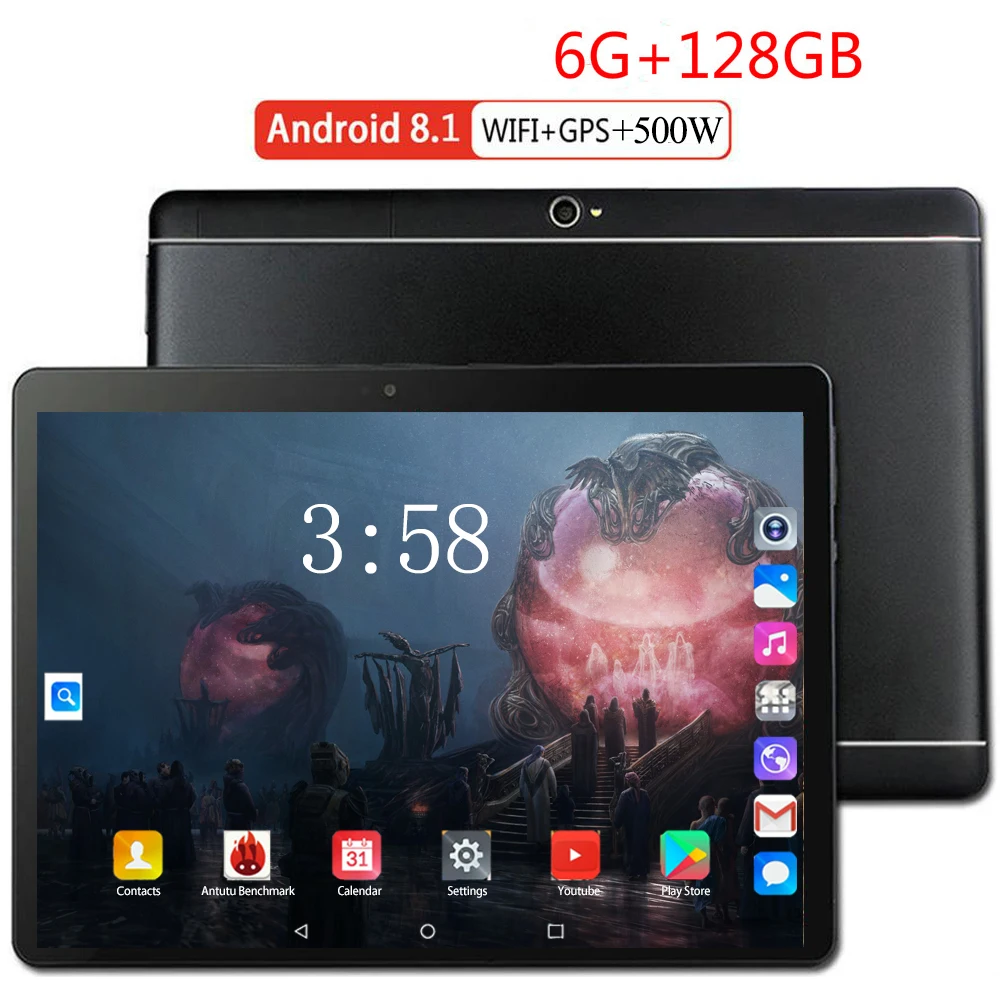 10 1 Inch Tablet PC Новый планшетный ПК для детей Mutlti сенсорный экран Android 8 0 Octa Core