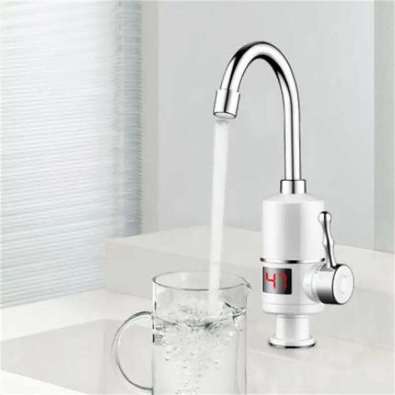 

HMT Water Heater 3000W Instant Tankless Water Heater Tankless Hot Heating Water Tap Bathroom Kitchen Water Faucet