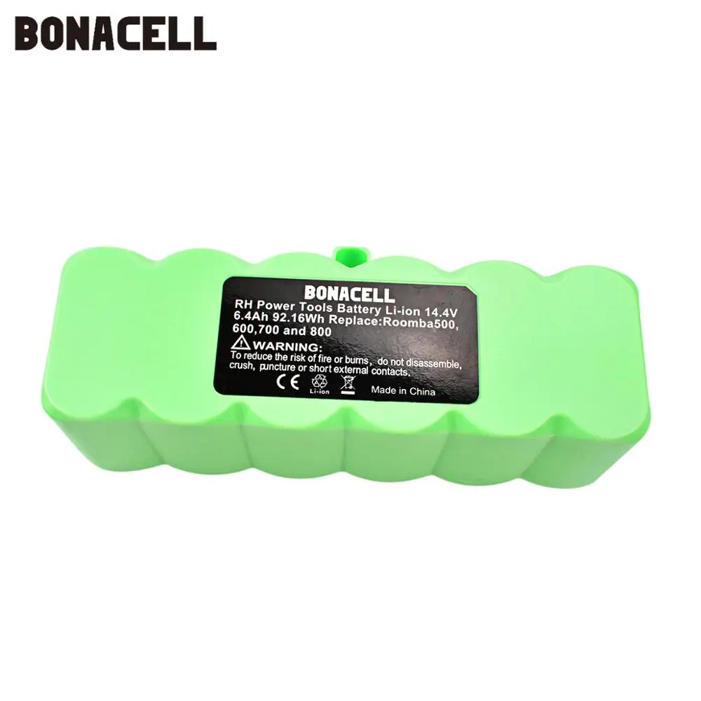 Литий ионный аккумулятор bonacel 6 4 Ач 14 8 в для iRobot Roomba 500 600 700 800 510 530 550 560 580 620 630 650 760 770