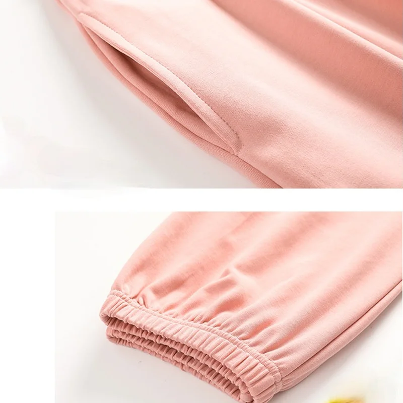 

Pajama Sets Women Autumn Cartoon Printed Ruffles Lovely Fashion Chic Simple Comfortable Ulzzang Loose Plus Size 3XL Nightwear