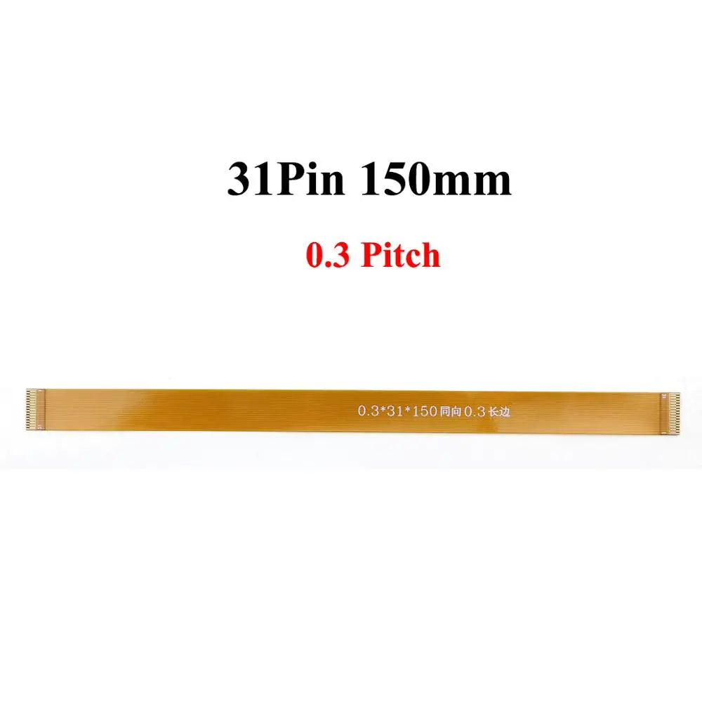 YuXi 31 Pin FFC FPC Flexible Flat Cable Pitch 0.3mm Same Direction length 28 30 60 75 120 150 200 350 mm | Мобильные телефоны и