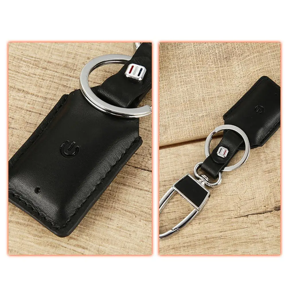 Брелок для поиска ключей умный трекер анти потеря натуральной кожи Bluetooth брелок с