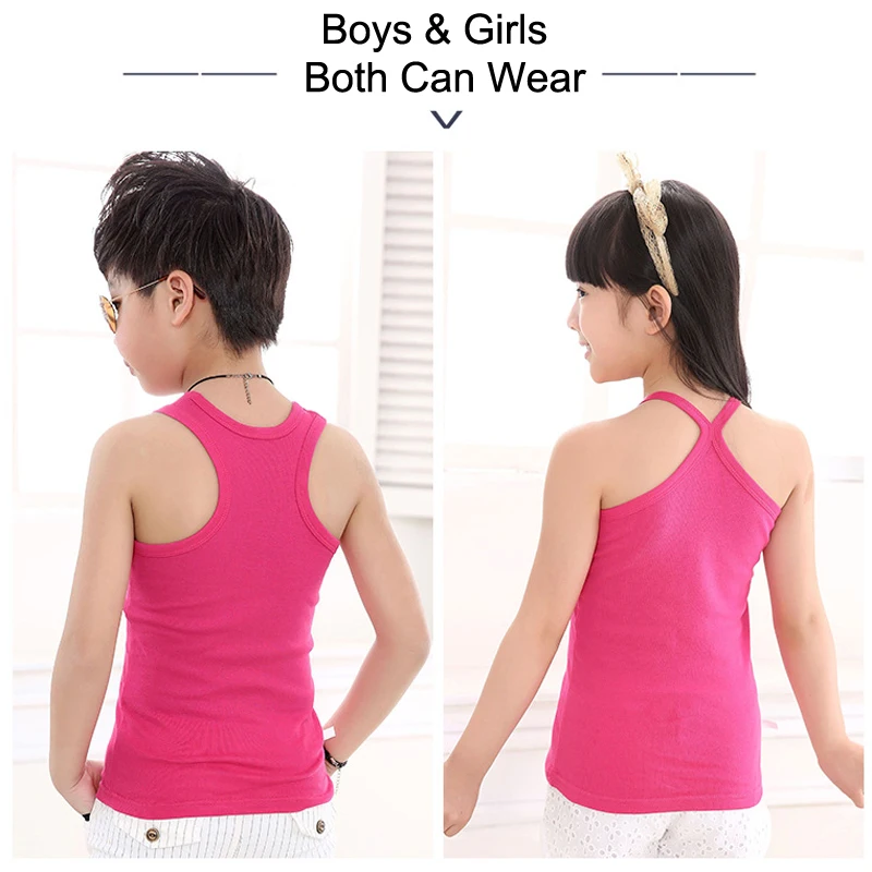 

P-WZ-004 New Simple Children T-Shirt For Boys Girls Outerwear baby Summer Sleeveless Sweatshirts Kids Sport Vest