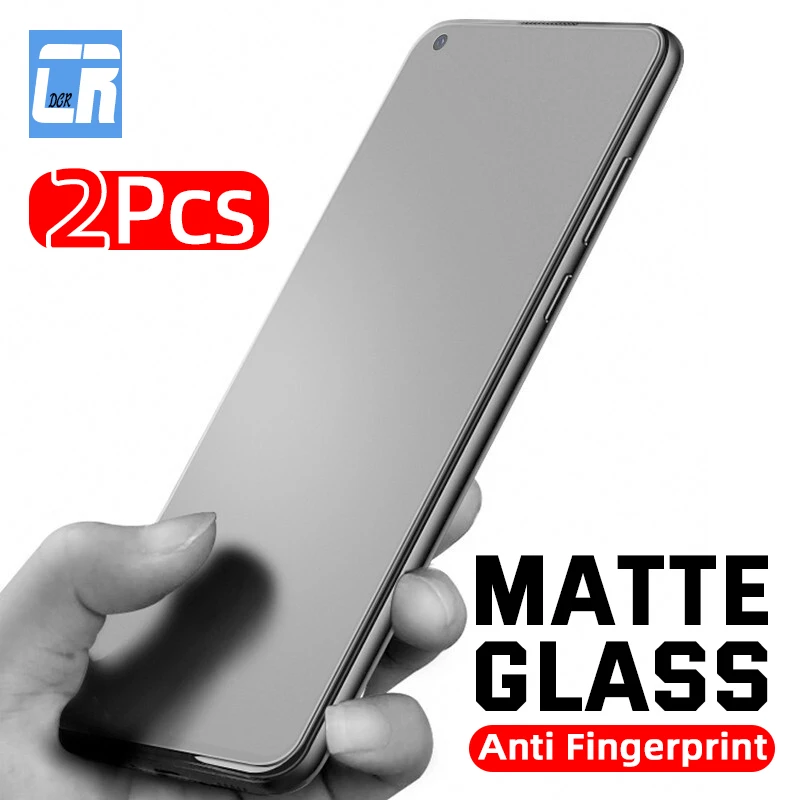 No fingerprint Matte Screen Protector for Xiaomi Poco X3 Nfc X2 M2 M3 F2 Pro Tempered Glass Redmi 9 9a Note 9s 8t 8 7 10 11 Pro
