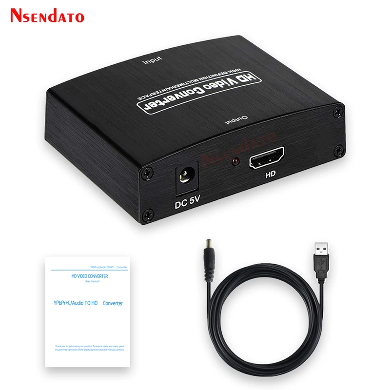 YPbPr To HDMI-compatible 1080P Video Audio Converter Adapter RCA to HD Connector Converters Adapters For PS2 DVD PSP Xbox HDTV images - 6