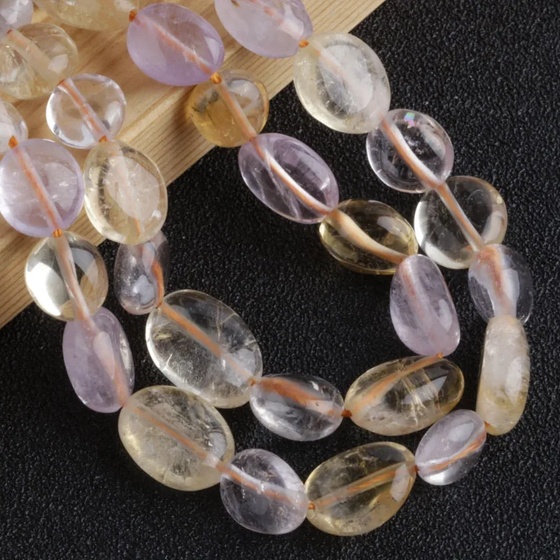 

Wholesale Fashion Natural Jewelry 8x10MM Topaz Unshaped Loose Beads DIY Bracelet Necklace Accessories