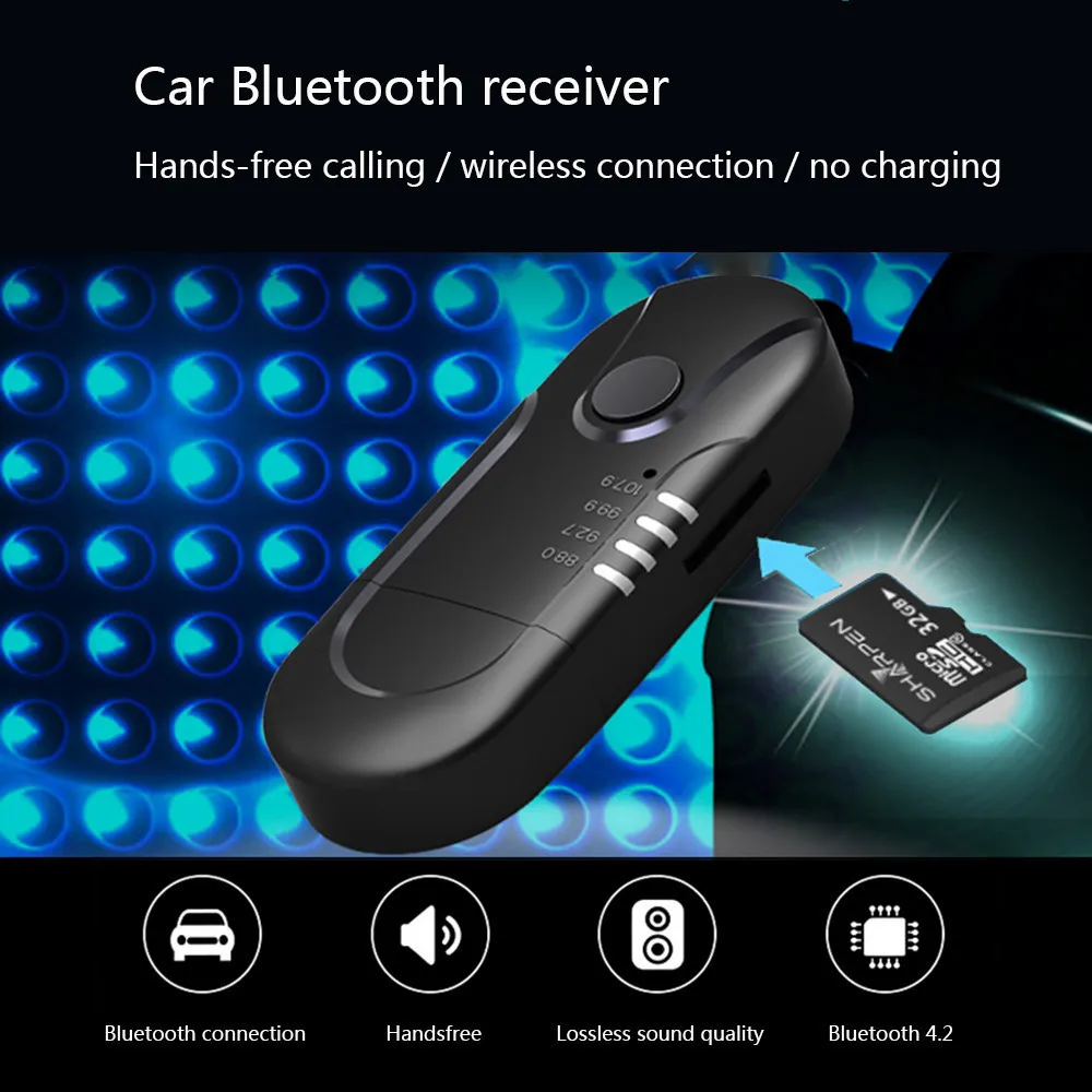 Новый fm-трансмиттер с USB питанием Bluetooth Автомобильный Auxz аудио плеер TF