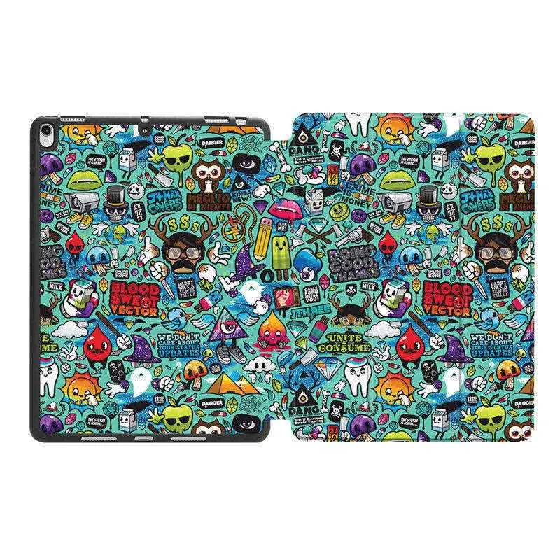 IPBC16 MTT Brain чехол с граффити для iPad Pro 10,5 дюймов Мягкий ТПУ задняя крышка из искусственной кожи складной смарт-чехол для iPad Air 10,5 '' чехол для планшета - Цвет: IPBC16