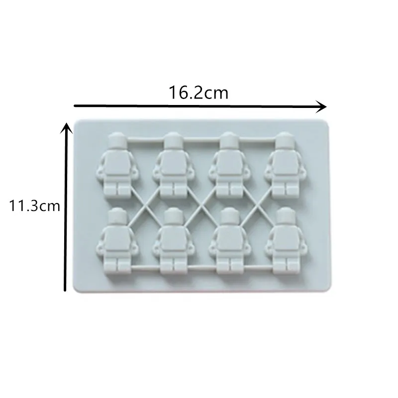 8 даже робот силиконовая форма практичная для торта Форма шоколада креативный