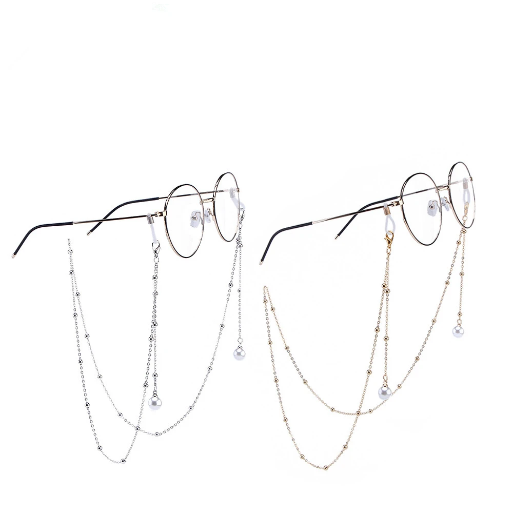 Женская цепочка для очков декоративная металлическая подвесная цепь