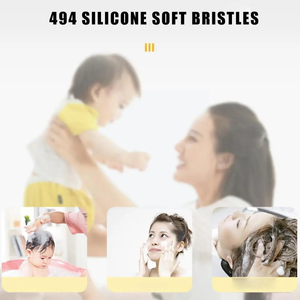 

Портативный гребень для ванной комнаты, спа-щетка для удаления шампуня на 360 °, Нетоксичная гребень для душа Ma J8A8