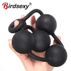 Силиконовые Большие Анальные шарики Анальная пробка Взрослые Эротические интимные игрушки для женщин Анальное мастурбатор расширитель Dilatodor массажер простаты