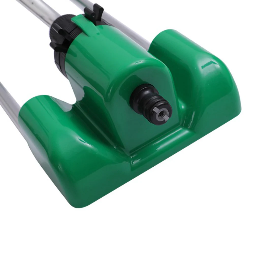 Поливочный спринклер для сада распылитель из алюминия с 17 отверстиями зеленое