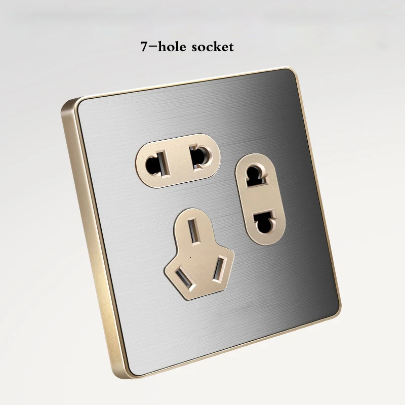 Бытовой матовый переключатель розетка панель 5 отверстий USB разъем 16A кондиционер розетка 1 банда 2 банды 3 банды 4 банды 1 способ 2 способ переключатель