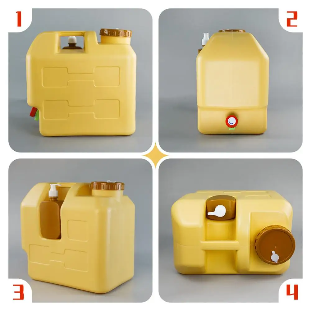 

20L Outdoor Portable Bucket Thickened Car Water Tank Thickened Car Water Tank, Self-driving Tour, Household Pure Square Bucket